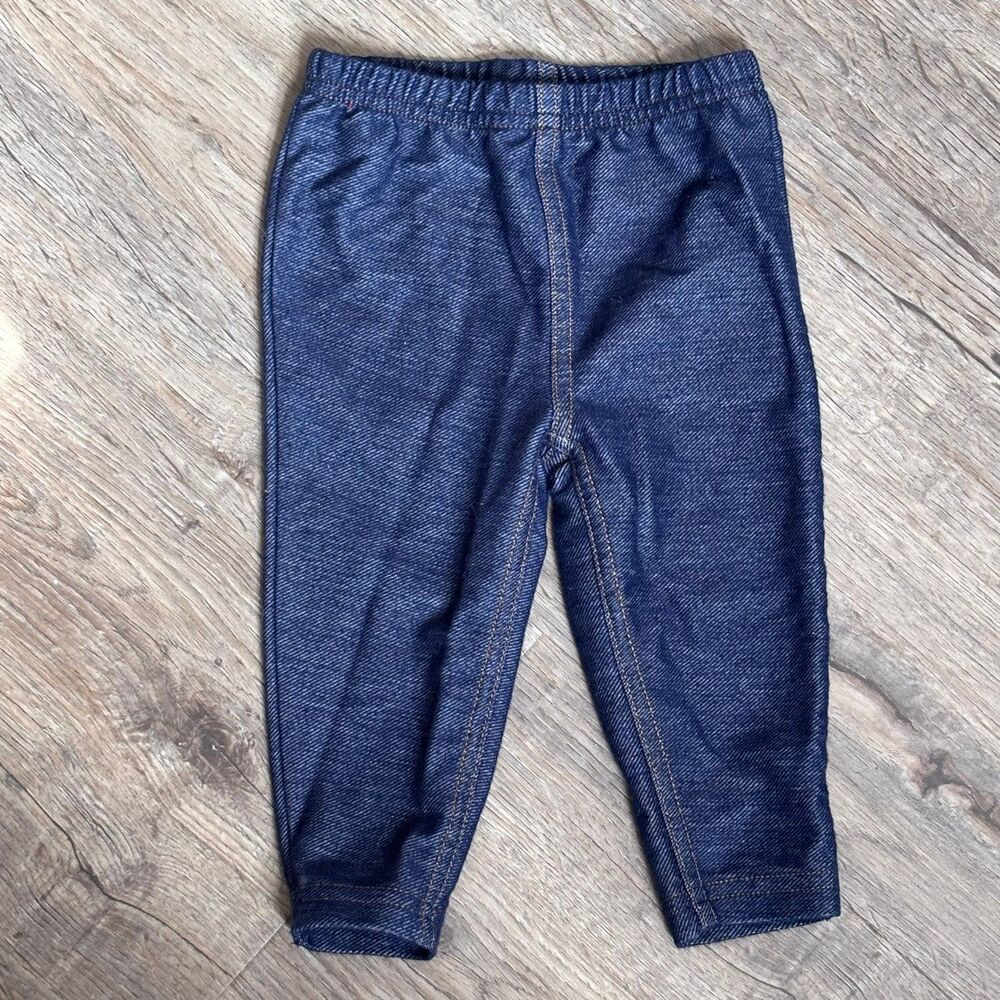 Carter’s Just One You Baby Girl Jeggings 6M Dark Wash Blue Denim Pants EUC